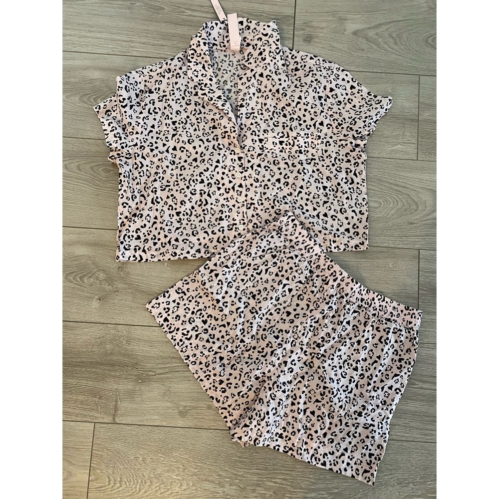 Victoria secret cropped pj set
